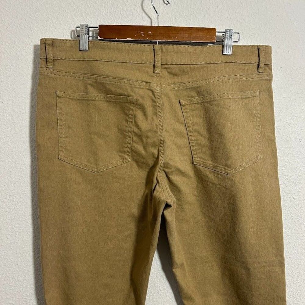 Under 5'10 Jeans Mens 36x26 Brown Khaki Denim Straight Leg Stretch - Picture 5 of 7